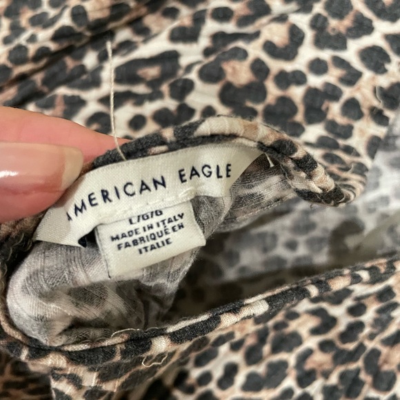 American Eagle halter print leopard mini dress - Picture 3 of 6